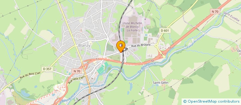 localisation de l'entreprise POINT AUTO SERVICES  BLANZY