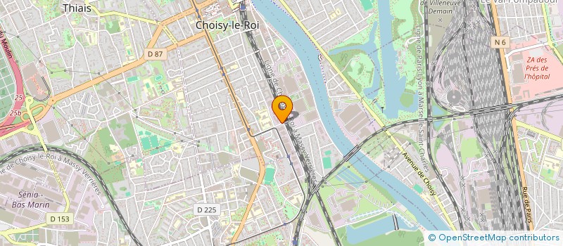 localisation de l'entreprise POINT B  CHOISY-LE-ROI