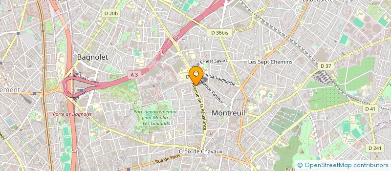 localisation de l'entreprise POINT B MONTREUIL à MONTREUIL