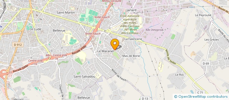 localisation de l'entreprise POINT BAR à ALBI