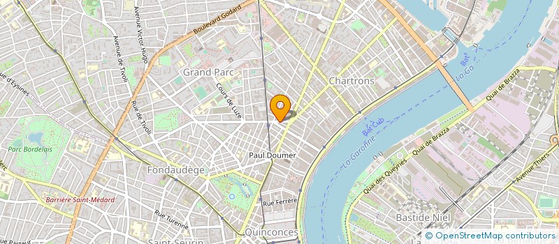 localisation de l'entreprise POINT BAR à BORDEAUX