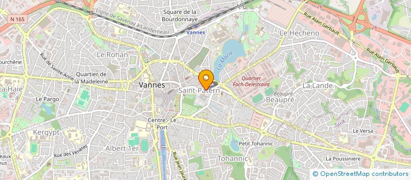 localisation de l'entreprise POINT.BAR à VANNES