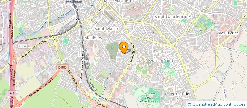 localisation de l'entreprise POINT BATI 66  PERPIGNAN