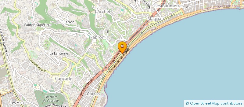 localisation de l'entreprise POINT BEAUTE à NICE