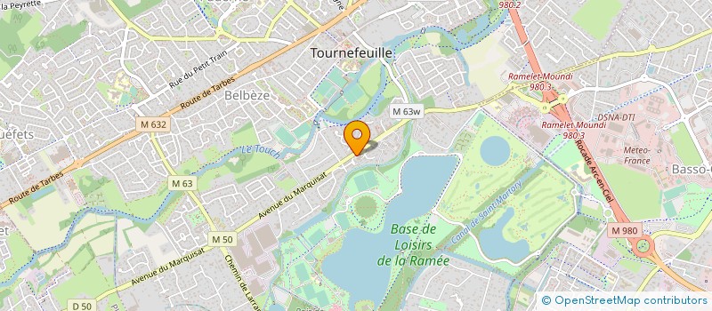localisation de l'entreprise POINT BLANC à TOURNEFEUILLE