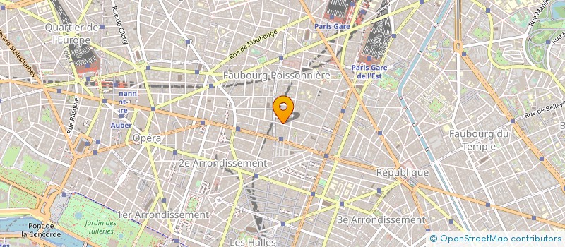 localisation de l'entreprise POINT BLEU à PARIS
