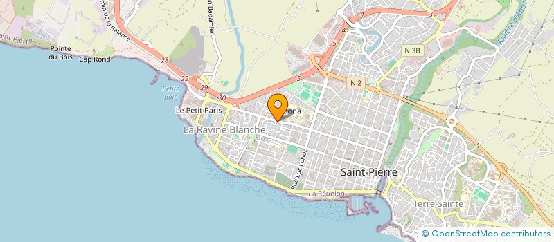 localisation de l'entreprise POINT BLEU à SAINT-PIERRE