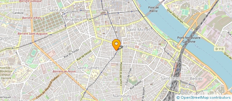localisation de l'entreprise POINT BLEU à BORDEAUX