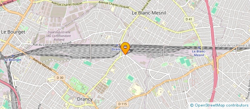 localisation de l'entreprise POINT BTP à DRANCY
