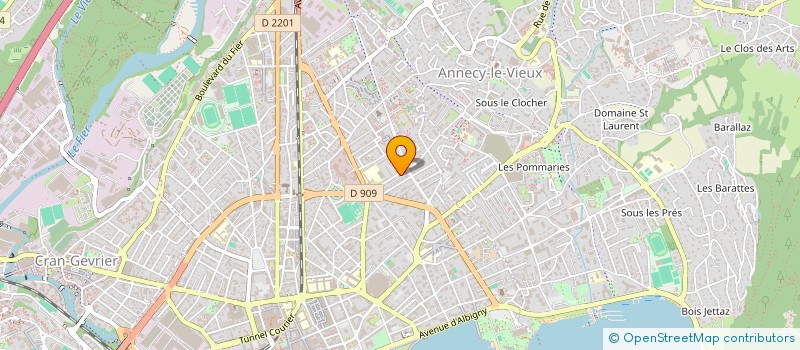 localisation de l'entreprise POINT BUREAU à ANNECY