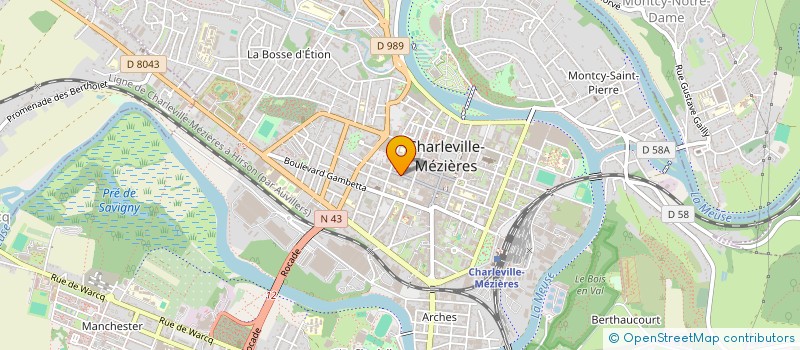 localisation de l'entreprise POINT C  CHARLEVILLE MEZIERES