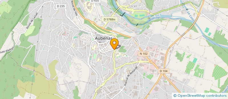 localisation de l'entreprise POINT CARRE  AUBENAS