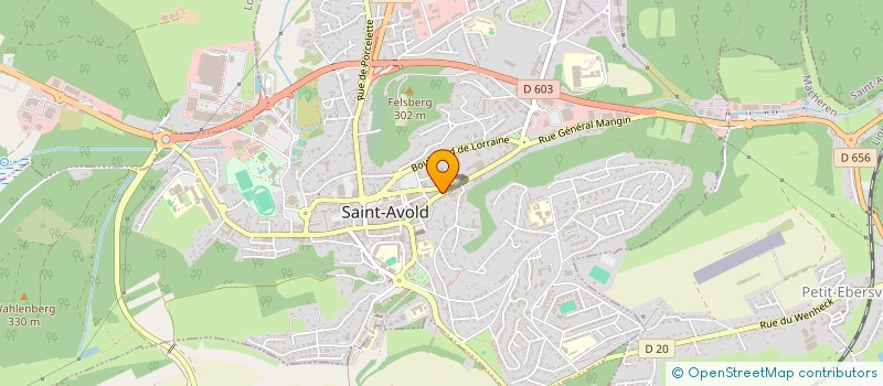 localisation de l'entreprise POINT CARRE  SAINT-AVOLD