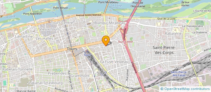 localisation de l'entreprise POINT CEDILLE  TOURS