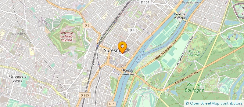 localisation de l'entreprise POINT CENTRAL à SURESNES