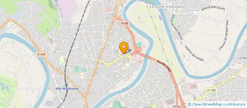 localisation de l'entreprise POINT CHANCE POUR ENTREPRENDRE à ALBI