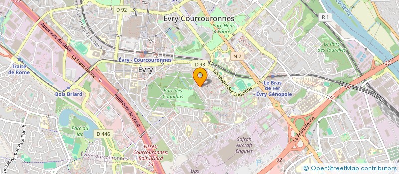 localisation de l'entreprise POINT CHAUD à EVRY-COURCOURONNES