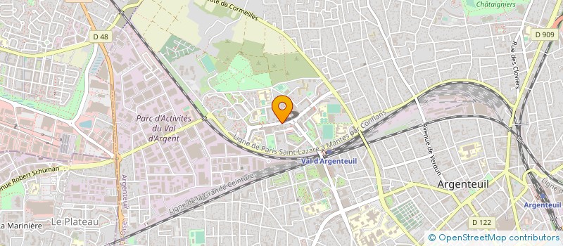 localisation de l'entreprise POINT CHAUD D'ARGENTEUIL à ARGENTEUIL
