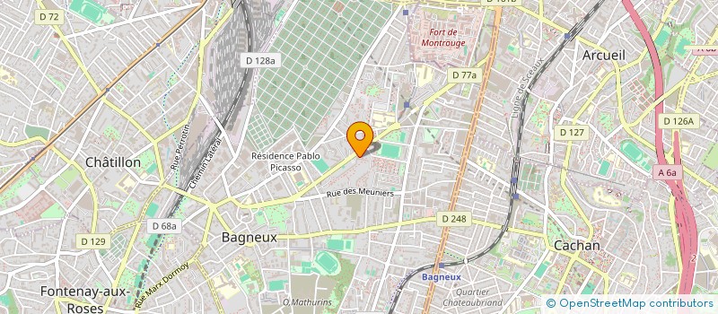 localisation de l'entreprise POINT CHAUD DE LA MADELEINE à BAGNEUX