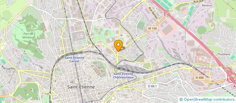 localisation de l'entreprise POINT CHAUD SOLEIL  SAINT-ETIENNE