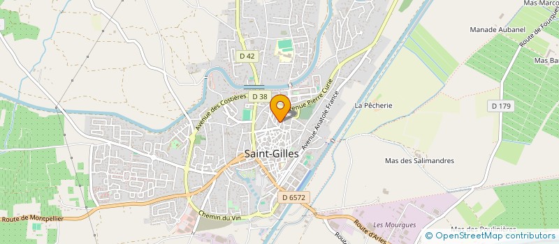 localisation de l'entreprise POINT CHAUD ST GILLOIS  SAINT-GILLES