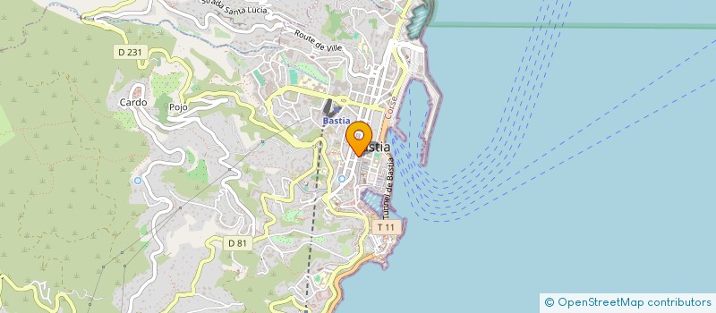 localisation de l'entreprise POINT COM à BASTIA