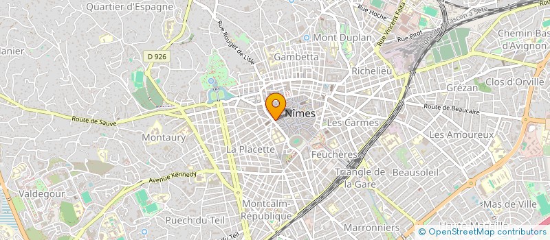 localisation de l'entreprise POINT COM à NIMES