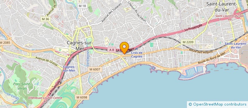 localisation de l'entreprise POINT COM CENTER à CAGNES-SUR-MER