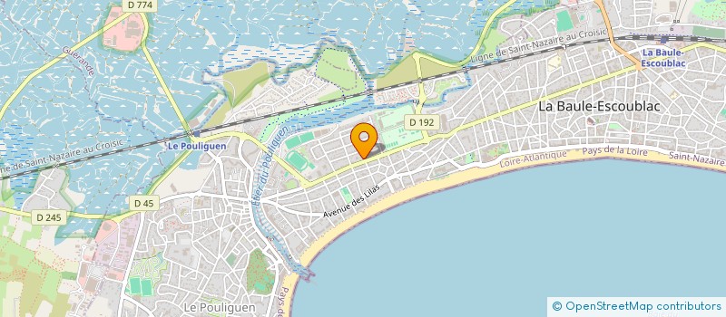 localisation de l'entreprise POINT COM MEDIAS STUDIO à LA BAULE-ESCOUBLAC