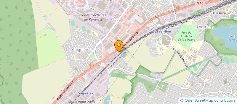 localisation de l'entreprise POINT CONTROLE COIGNIERES  COIGNIERES