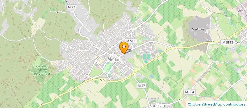 localisation de l'entreprise POINT COURSE à PIGNAN
