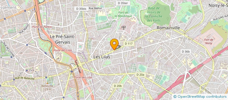 localisation de l'entreprise POINT COUTURE 'S à LES LILAS