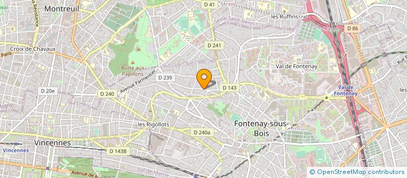 localisation de l'entreprise POINT CULTURE INTERNATIONAL à FONTENAY-SOUS-BOIS