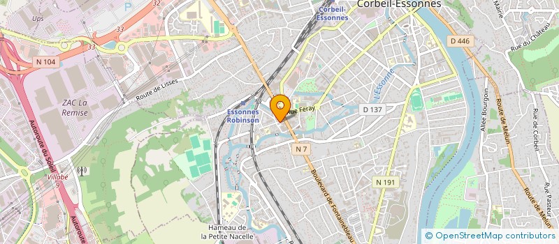 localisation de l'entreprise POINT D'EQUILIBRE à CORBEIL-ESSONNES