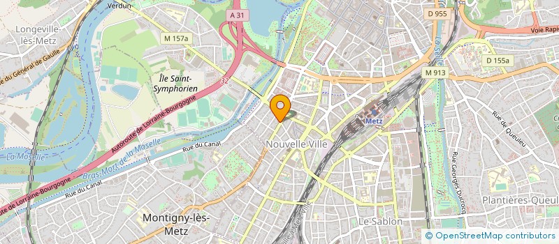 localisation de l'entreprise POINT D'ETUDES à METZ