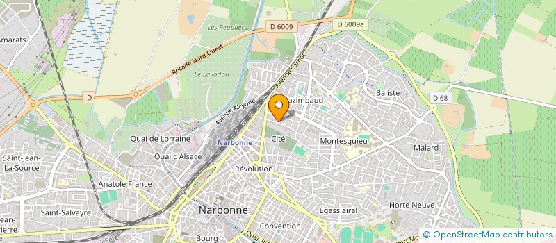 localisation de l'entreprise POINT D ORGUE  NARBONNE