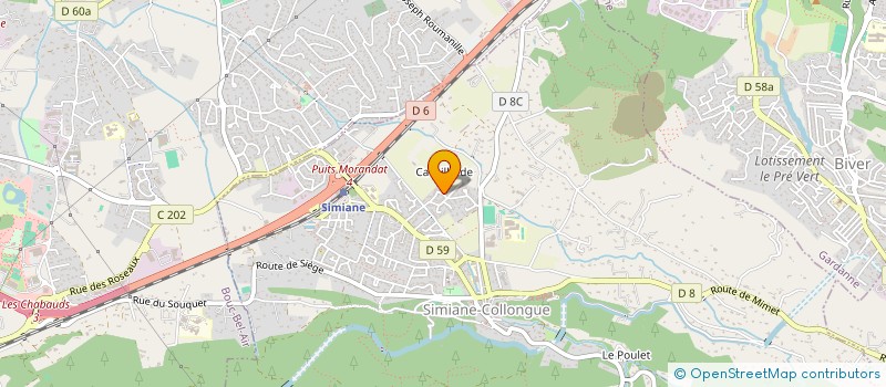 localisation de l'entreprise POINT D'VUE OPTIC  SIMIANE-COLLONGUE