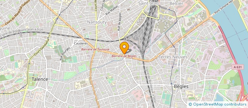 localisation de l'entreprise POINT DE COUTURE à BORDEAUX