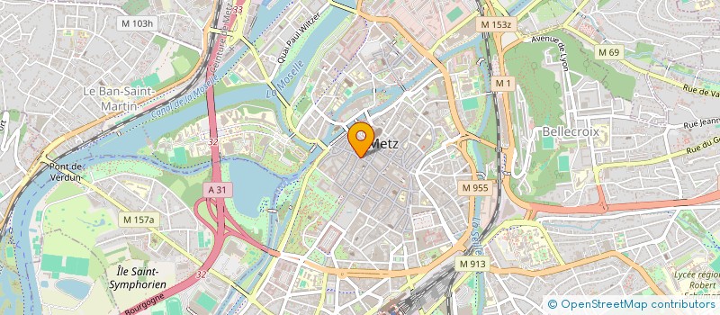 localisation de l'entreprise POINT DE CROIX  METZ