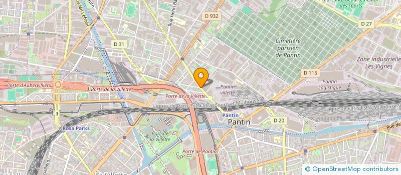localisation de l'entreprise POINT DE LA PAIX à PANTIN