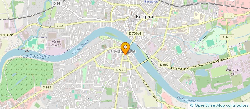 localisation de l'entreprise POINT DE LIGNE à BERGERAC