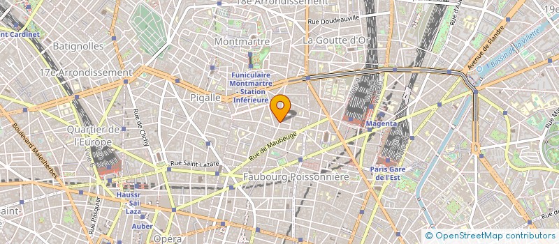 localisation de l'entreprise POINT DE MIRE à PARIS