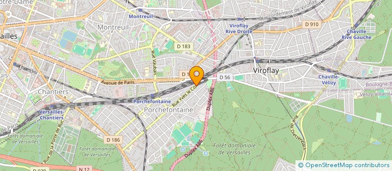 localisation de l'entreprise POINT DE REPERE à VERSAILLES