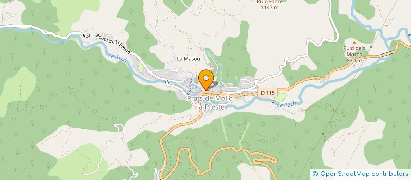 localisation de l'entreprise POINT DE SUSPENSION  PRATS-DE-MOLLO-LA-PRESTE