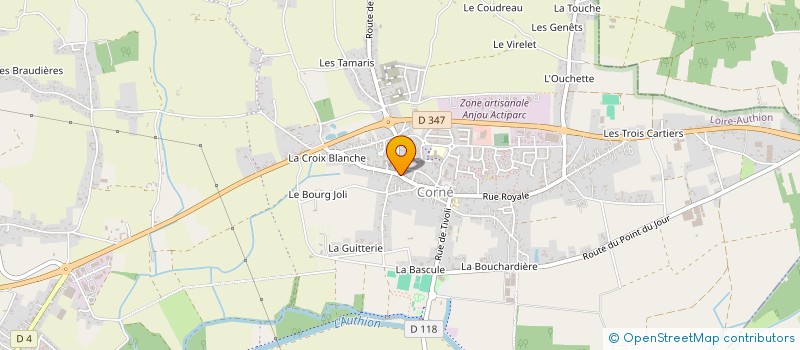 localisation de l'entreprise POINT DE SUSPENSION SARL  LOIRE-AUTHION