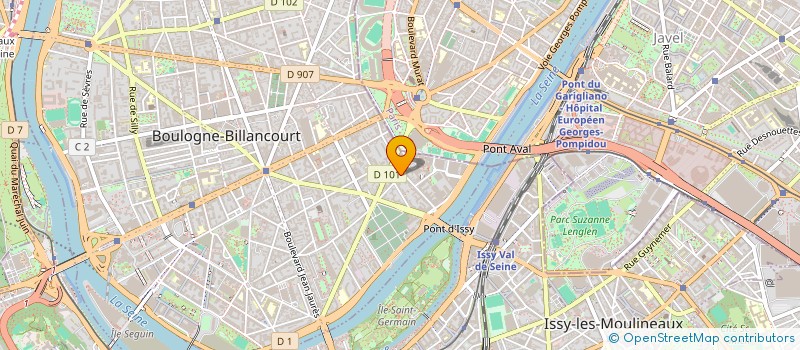localisation de l'entreprise POINT DU JOUR à BOULOGNE-BILLANCOURT