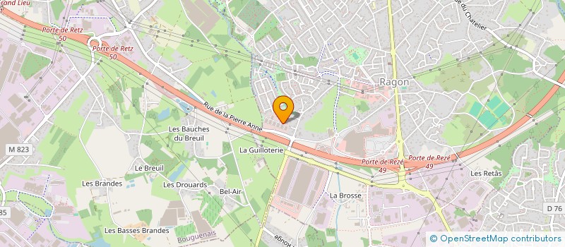 localisation de l'entreprise POINT.E  REZE