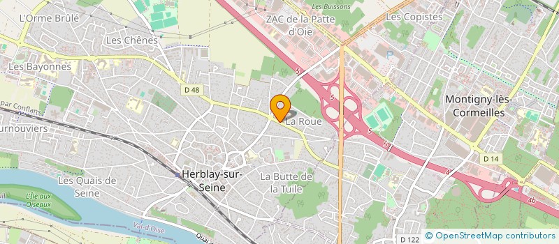 localisation de l'entreprise POINT ECLAIR BAT  HERBLAY-SUR-SEINE