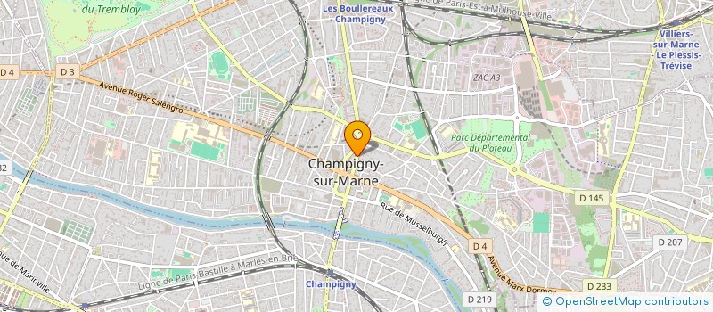 localisation de l'entreprise POINT ECOUTE CHAMPIGNY à CHAMPIGNY-SUR-MARNE