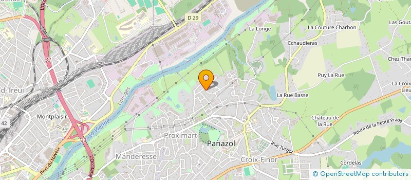 localisation de l'entreprise POINT ENTREPRISE FORMATION EMPLOI à PANAZOL